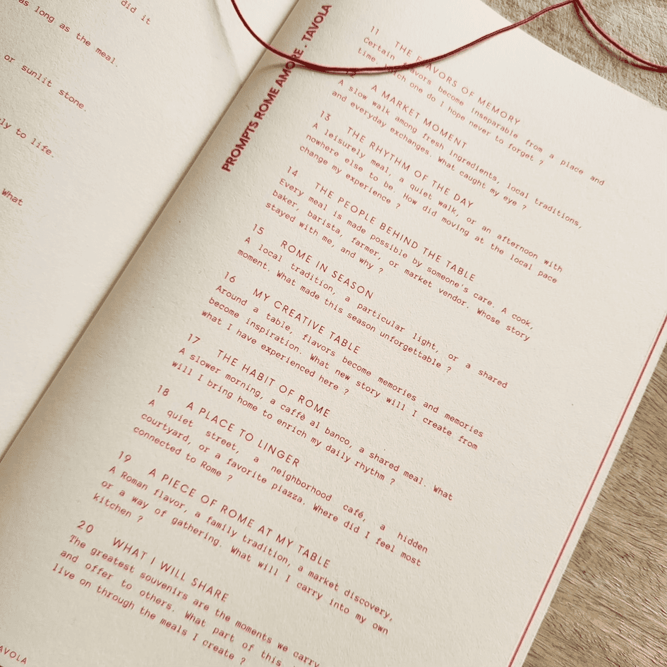 CREATIVE JOURNAL - TAVOLA | ROME
